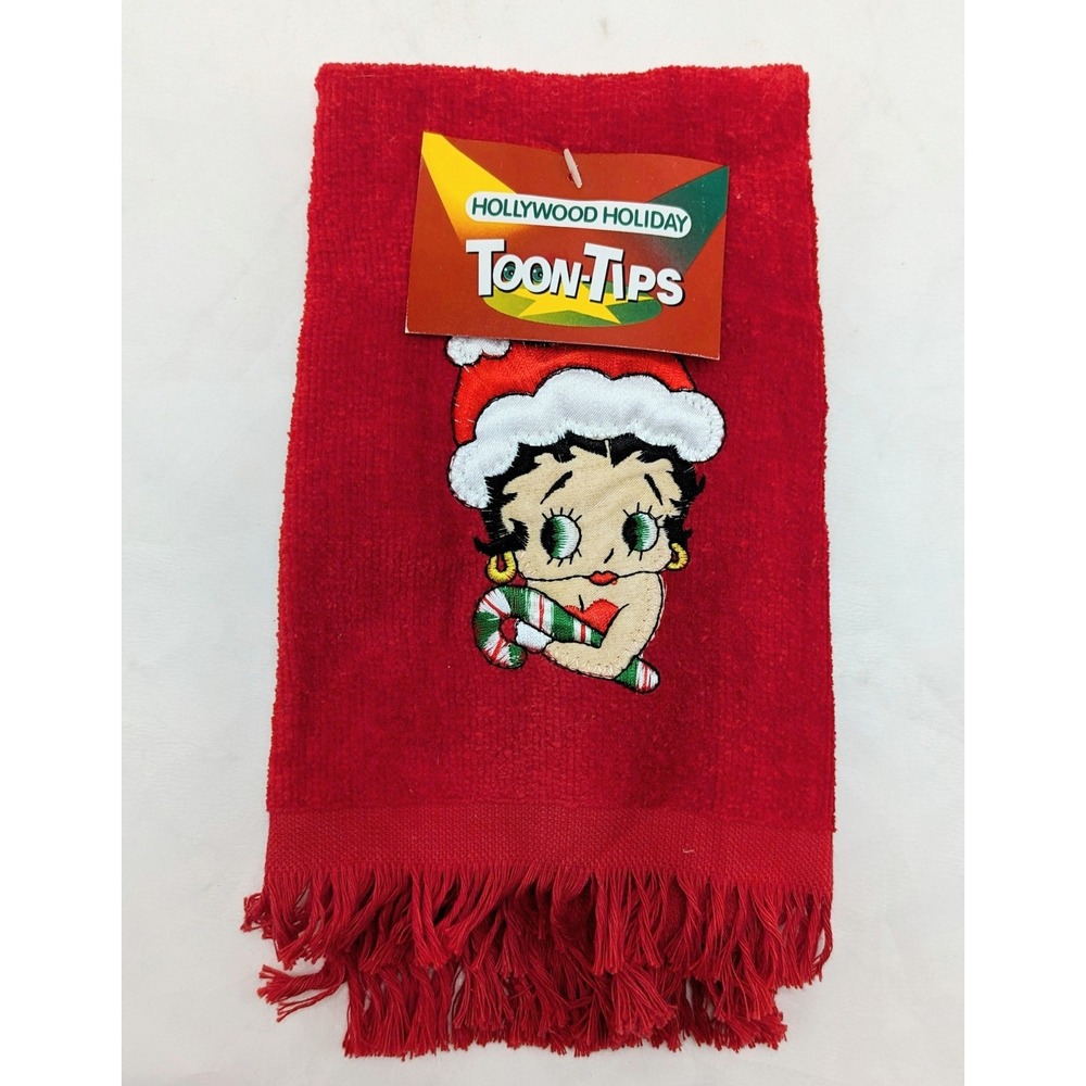 Hollywood Holiday Toon-Tips Betty Boop Christmas Towel